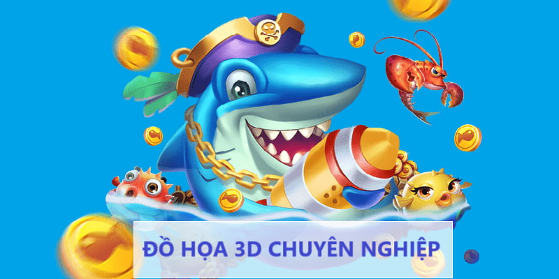 Đồ họa 3D bắt mắt trên bắn cá 888b