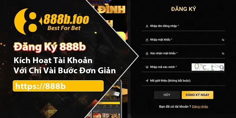 Hướng dẫn đăng ký 888b đăng ký qua website và app cực nhanh