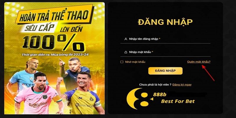 Hướng dẫn đăng nhập 888b nhanh cho máy tính và điện thoại